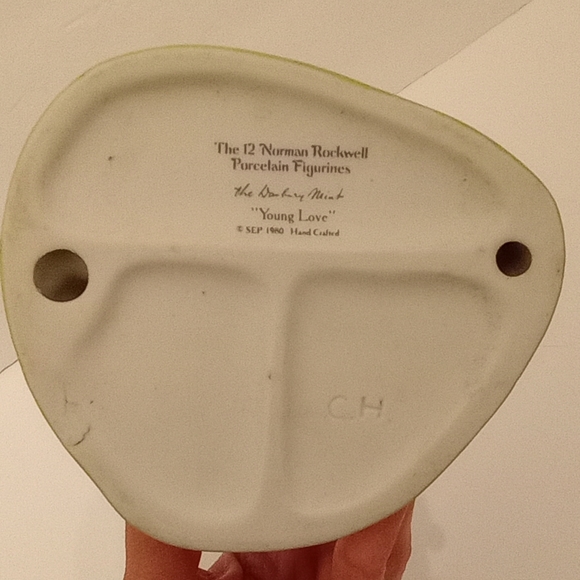 Danbury Mint - Norman Rockwell "Young Love" Figurine Collectible - Picture 8 of 10